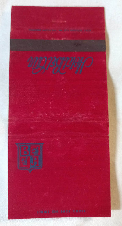 Hotel Bel-Air Los Angeles California Matchbook Cover 1970's - TulipStuff
