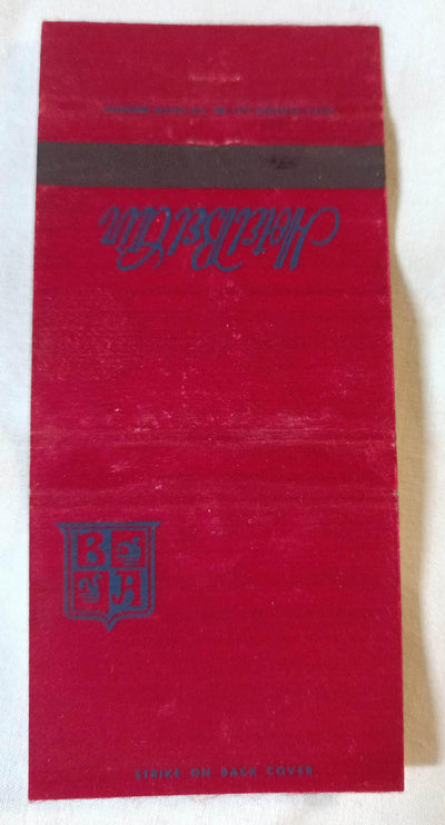 Hotel Bel-Air Los Angeles California Matchbook Cover 1970's - TulipStuff