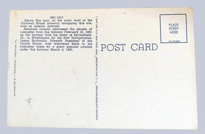 Hotel Brunswick Lancaster Pennsylvania Linen Postcard 1940's - TulipStuff