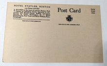 Load image into Gallery viewer, Hotel Statler Park Square Arlington St Boston Massachusetts Postcard 1930's - TulipStuff
