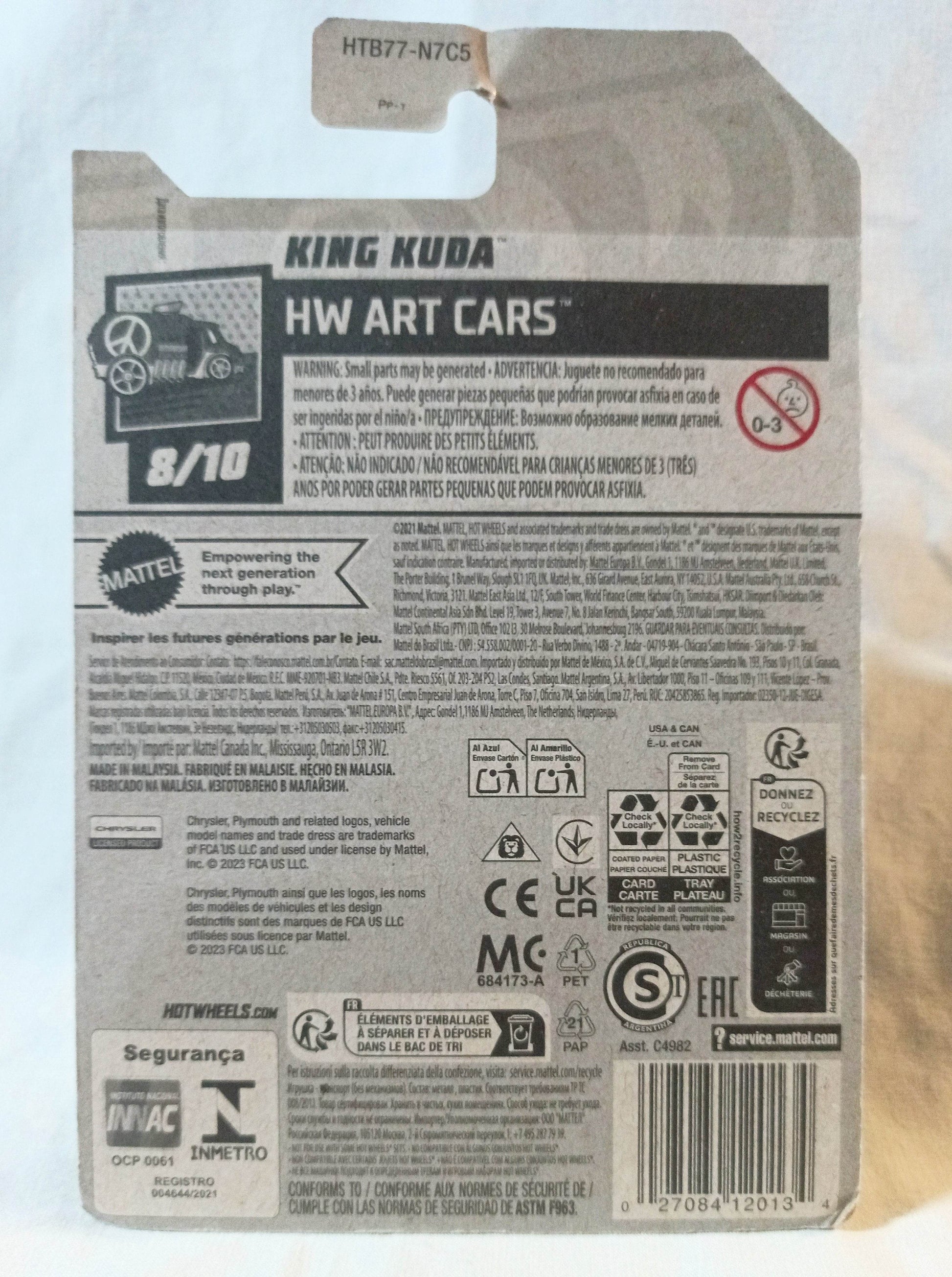 Hot Wheels 2024 HW Art Cars King Kuda Plymouth Barracuda - TulipStuff