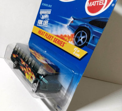 Hot Wheels Heat Fleet Series Collector #538 School Bus 1997 sp5 - TulipStuff
