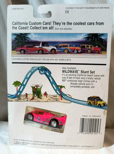 Hot Wheels California Custom Sol-Aire CX4 Pink 1990 - TulipStuff