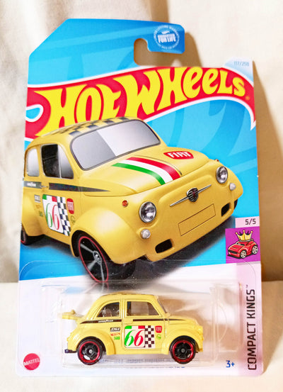 Hot Wheels 2024 60s Fiat 500D Modificado Race Car Compact Kings - TulipStuff