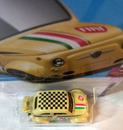Hot Wheels 2024 60s Fiat 500D Modificado Race Car Compact Kings - TulipStuff