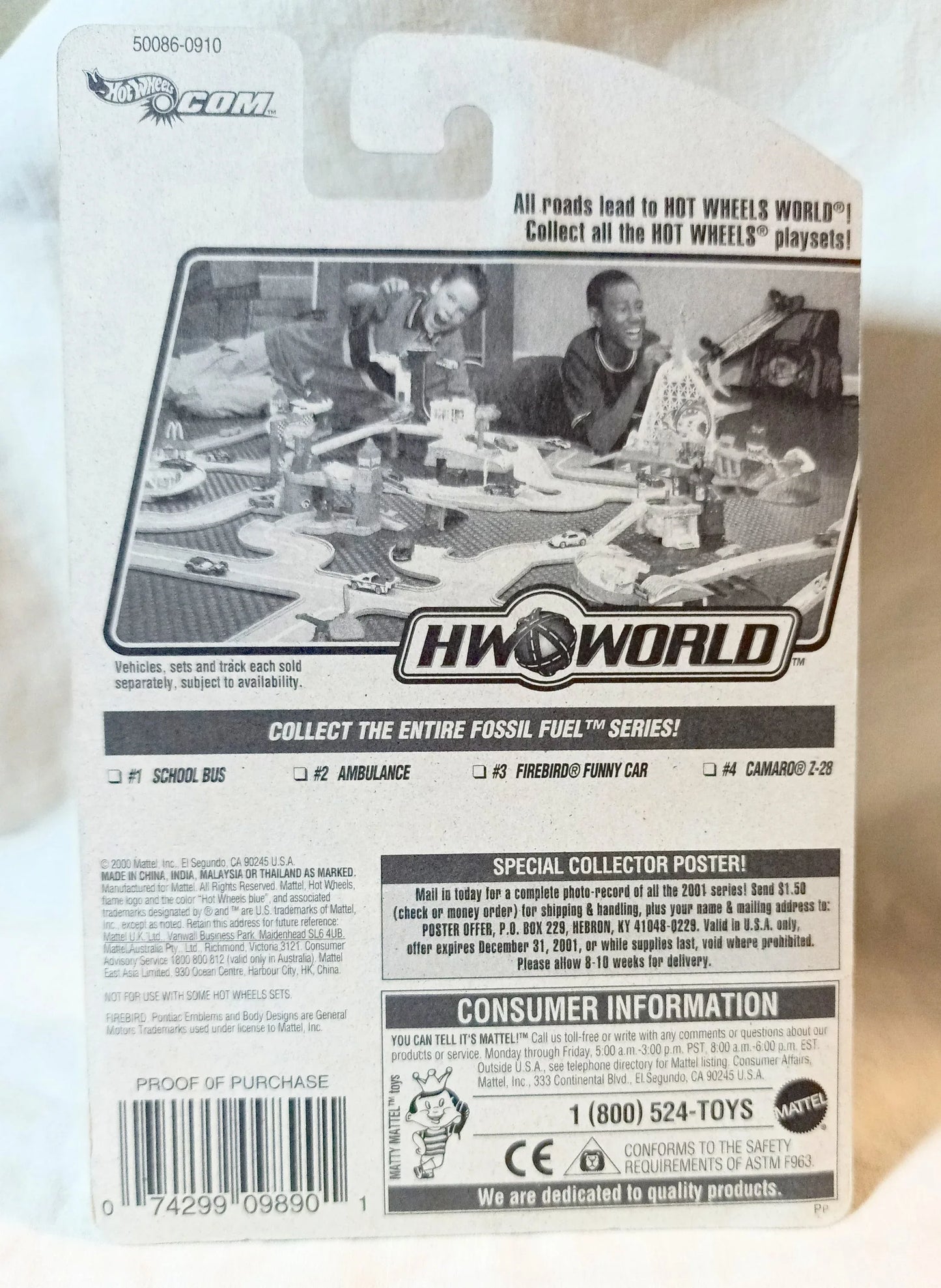 Hot Wheels Fossil Fuel Series Firebird Funny Car 2001 Collector #043 - TulipStuff