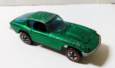 Hot Wheels Redline 6277 Maserati Mistral Hong Kong 1969 Green - TulipStuff