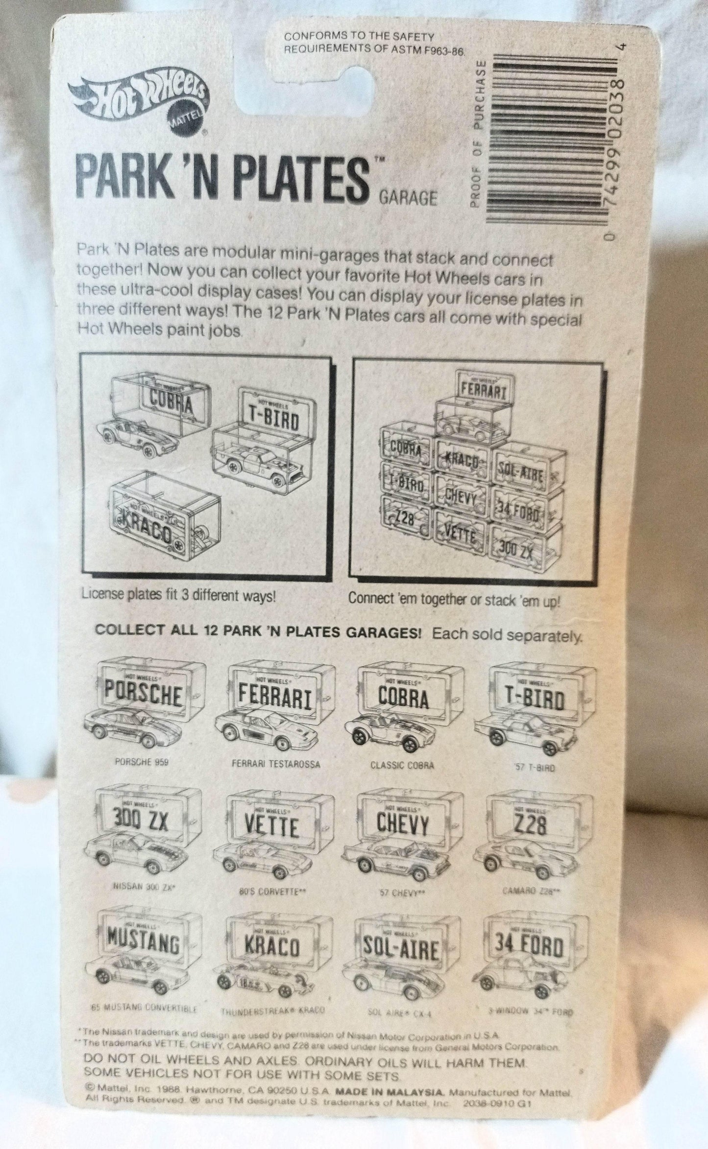 Hot Wheels Park ’n Plates Porsche 959 Blue Interior Clear Windows UH 1989 - TulipStuff