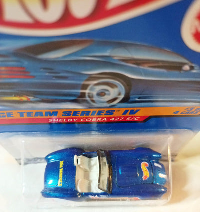 Hot Wheels Race Team IV Shelby Cobra 427 S/C Collector #727 - TulipStuff