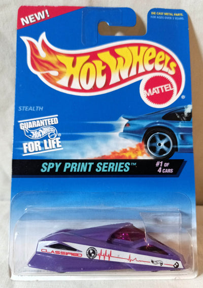 Hot Wheels Spy Print Series Stealth Collector #553 1996 - TulipStuff