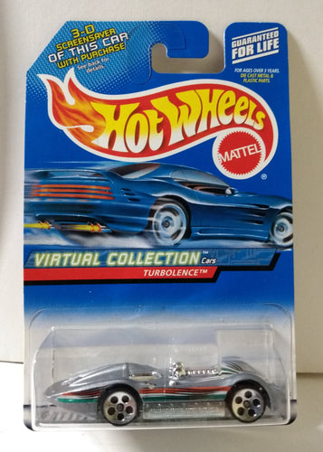 Hot Wheels Virtual Collection Turbolence Race Car 2000 Collector #129 - TulipStuff