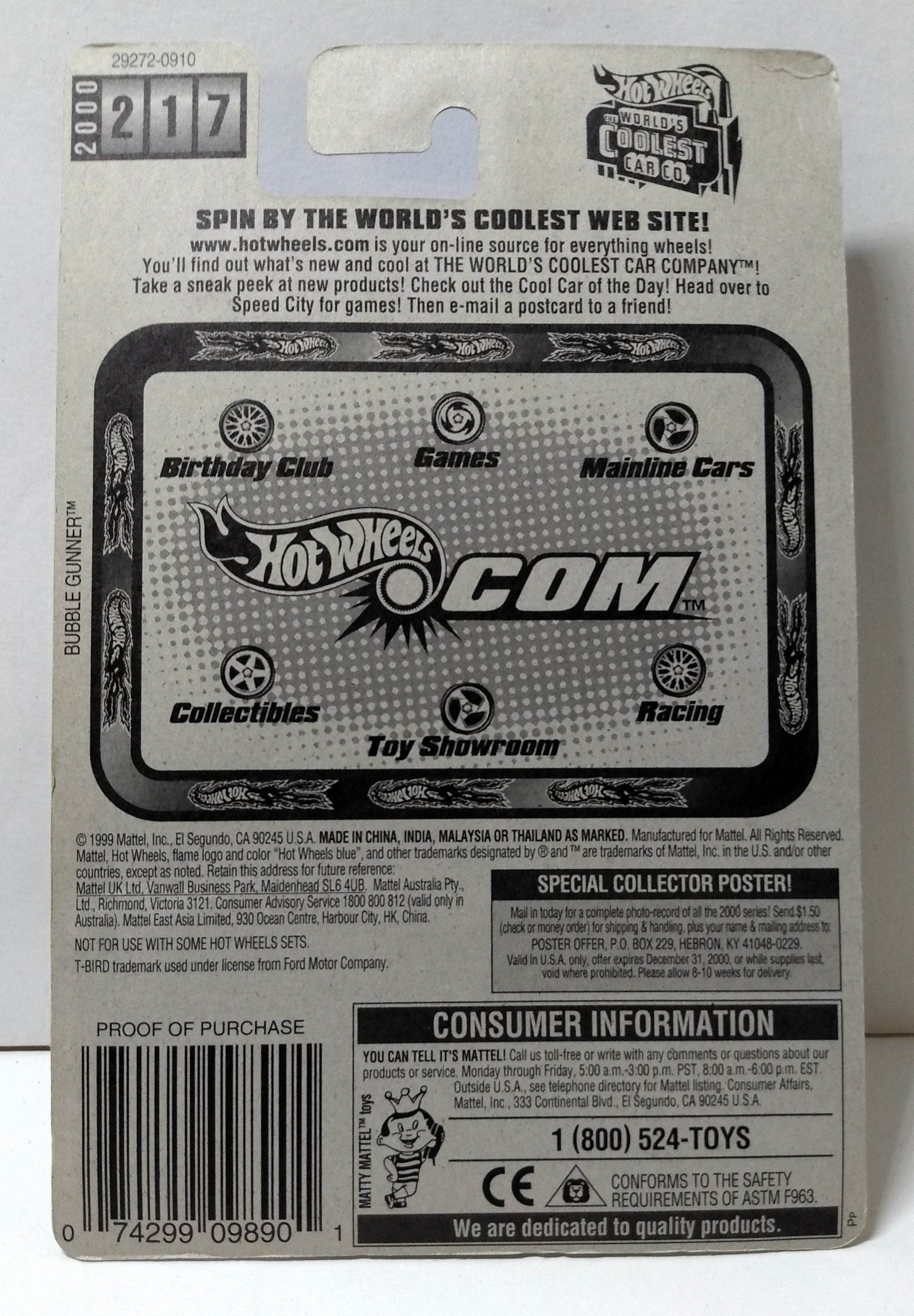 Hot Wheels 2000 #217 '57 T-Bird Ford Thunderbird - TulipStuff