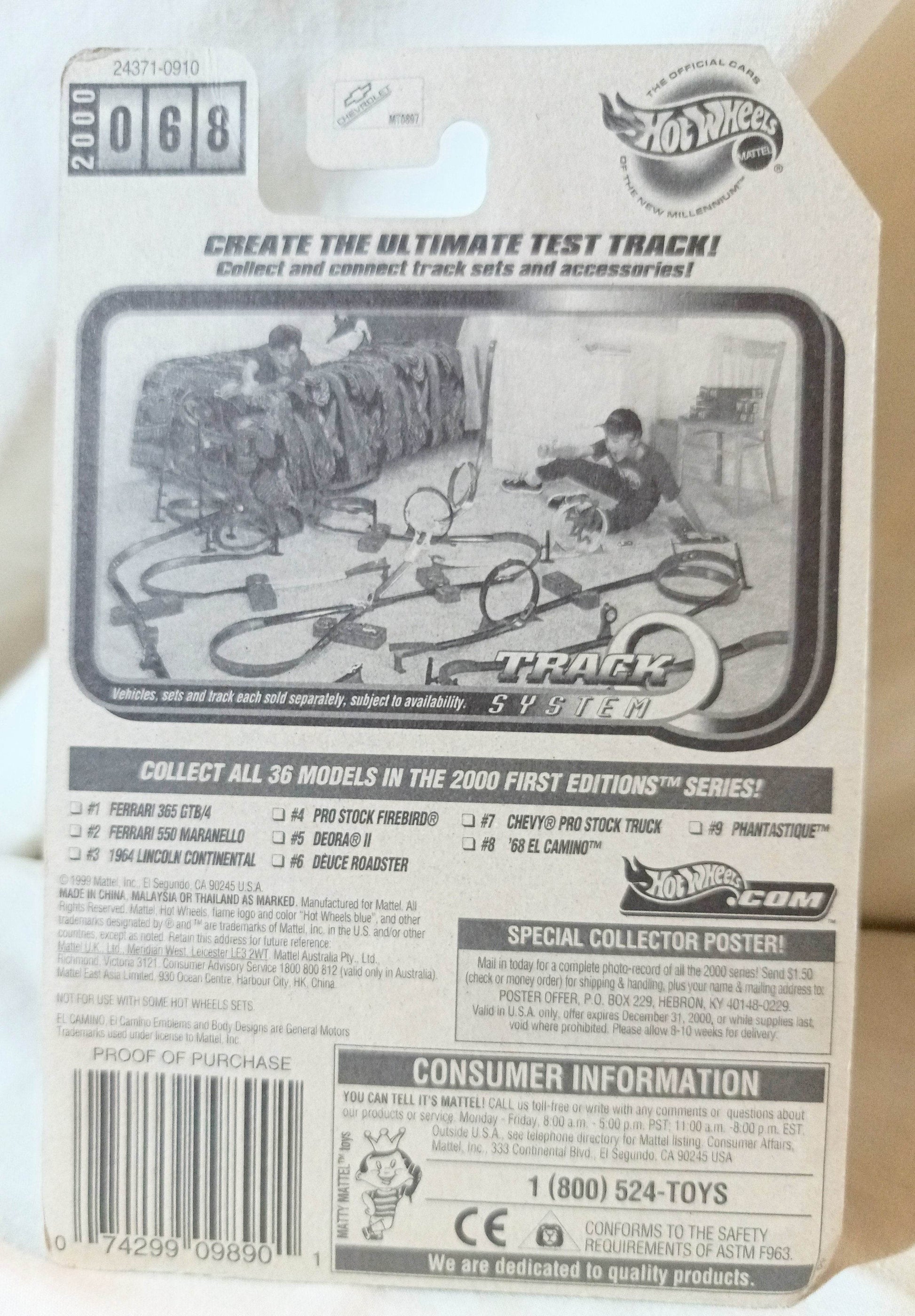 Hot Wheels 2000 First Editions '68 El Camino Chevy Pickup Truck #068 - TulipStuff