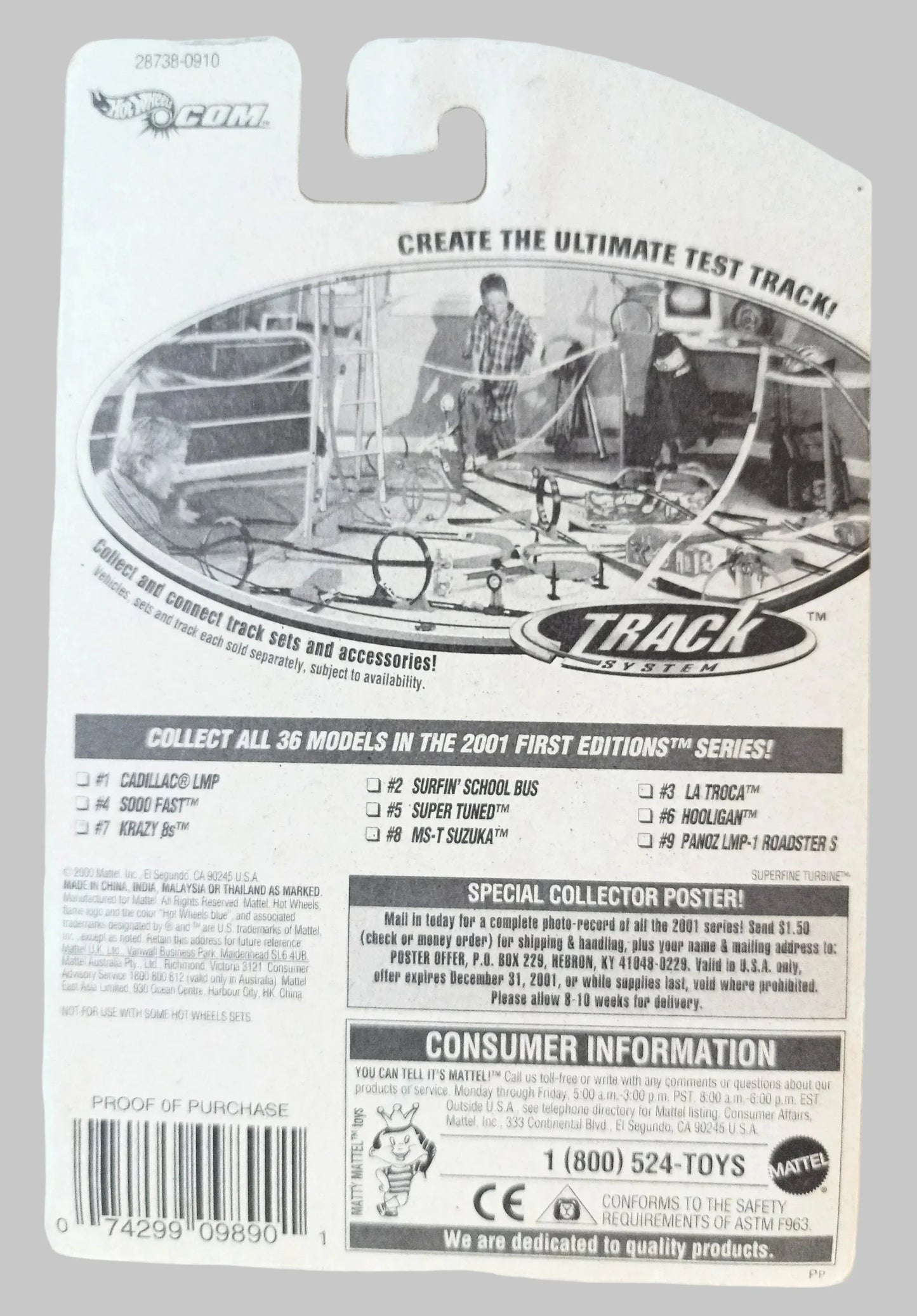 Hot Wheels 2001 First Editions Super Tuned Pickup Truck Collector #017 - TulipStuff