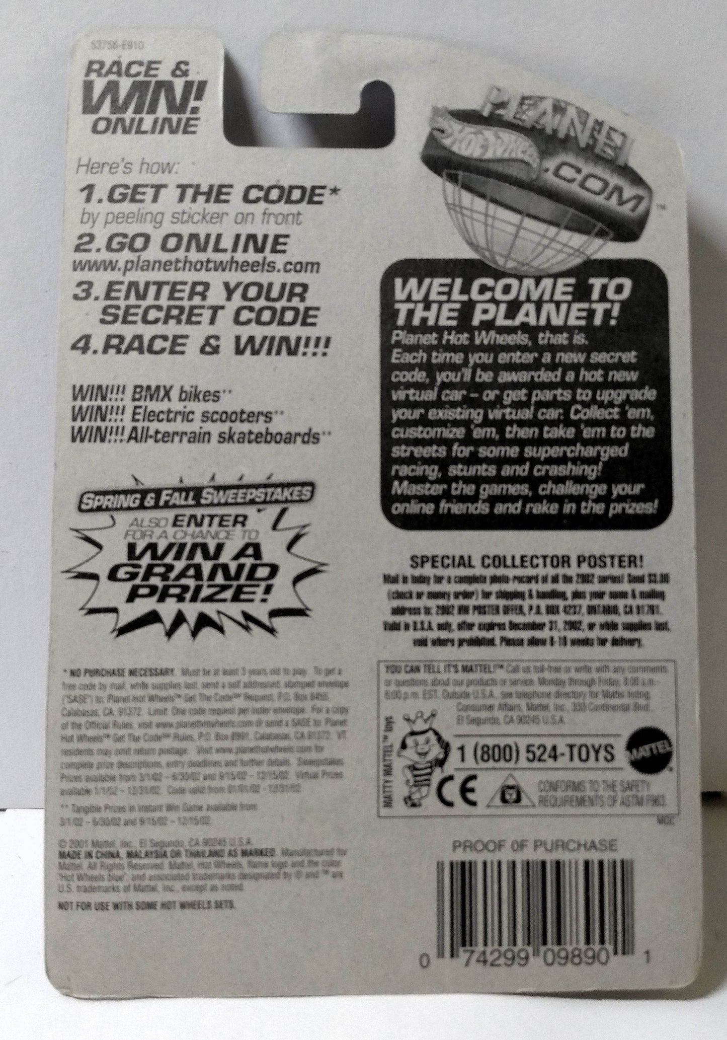 Hot Wheels 2001 Collector #227 Mini Truck 5sp - TulipStuff