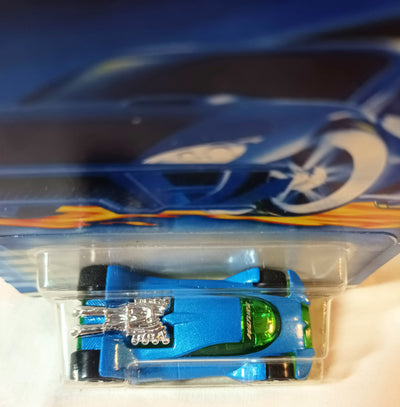 Hot Wheels 2001 Collector #138 Vulture Fantasy Spots Car Blue - Tuliptuff