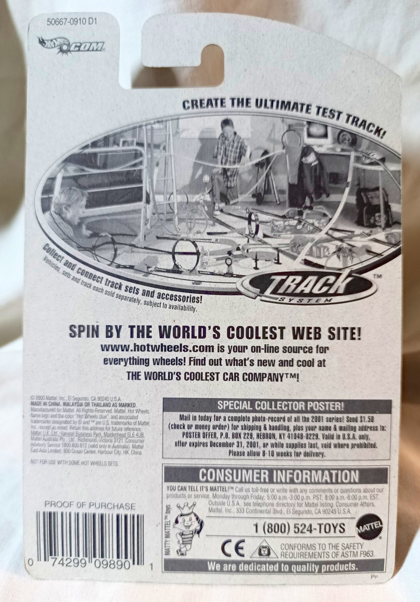 Hot Wheels 2001 Collector #138 Vulture Fantasy Spots Car Blue - Tuliptuff