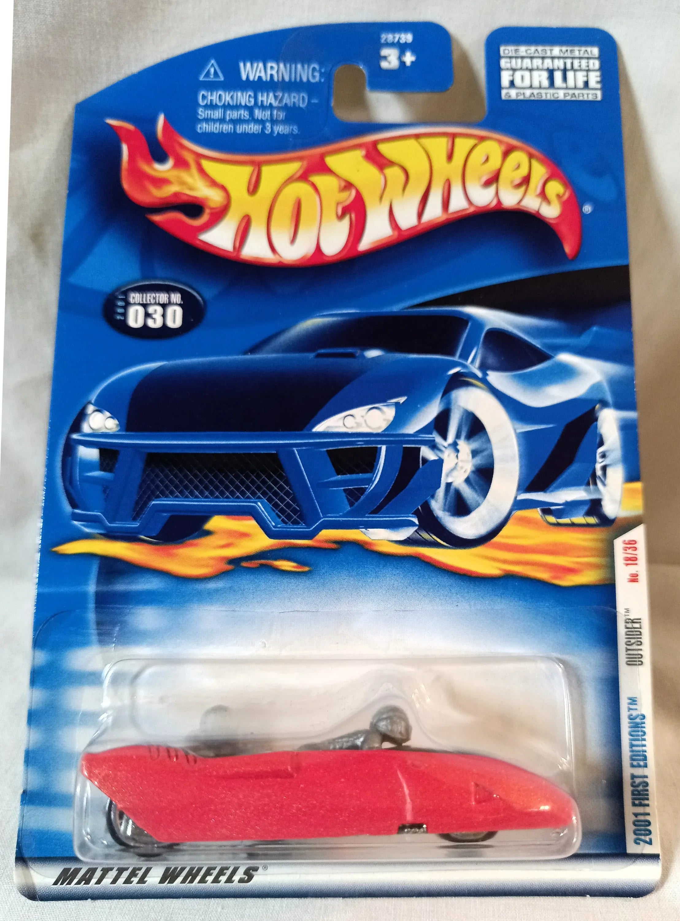 Hot Wheels 2001,Old No. 3 赤 Hot Wheels 2001 First Editions Old #3 29/36 Red Die-Cast Toy Car