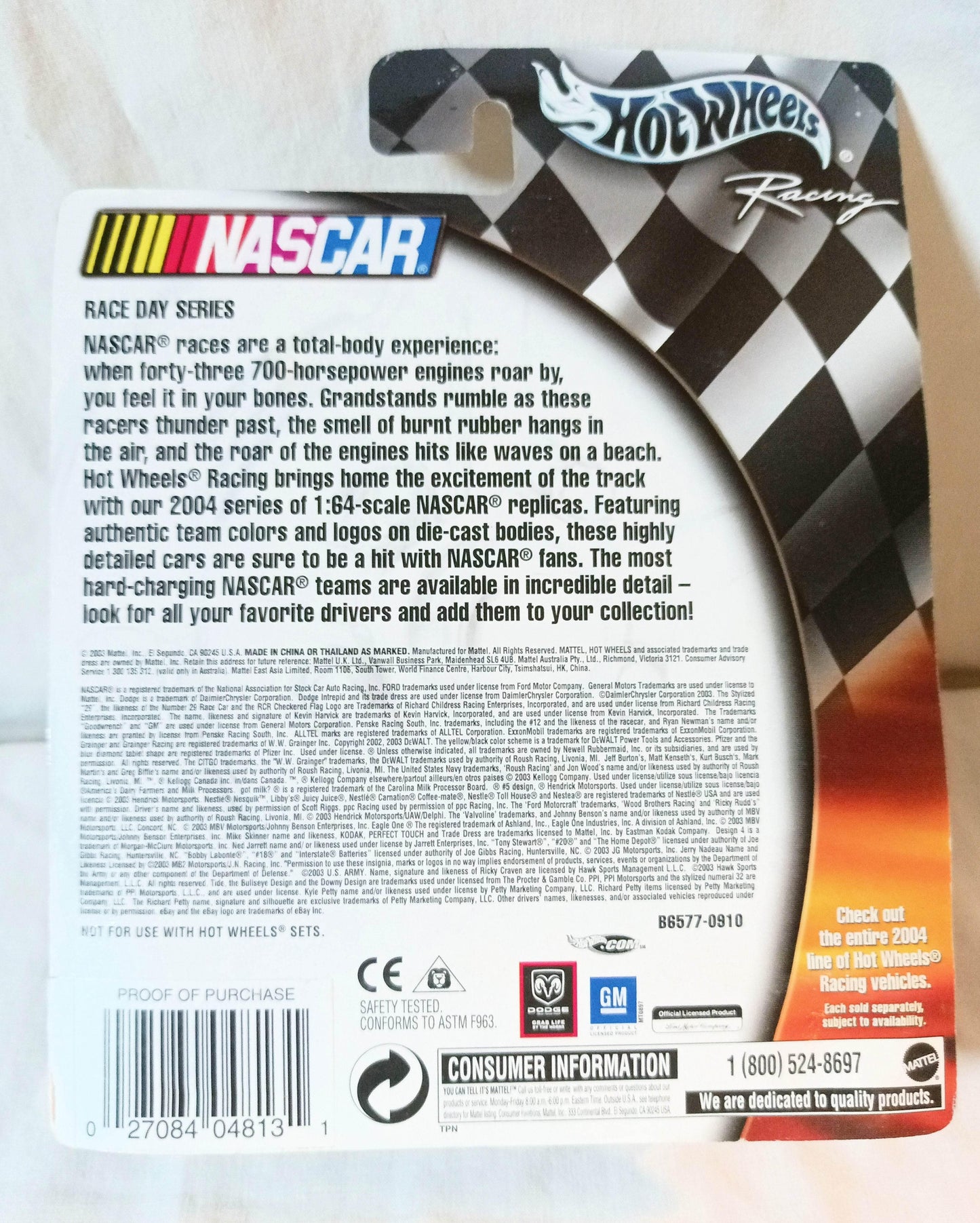 Hot Wheels 2004 Race Day Series Ricky Rudd #21 Motorcraft Ford Taurus - TulipStuff