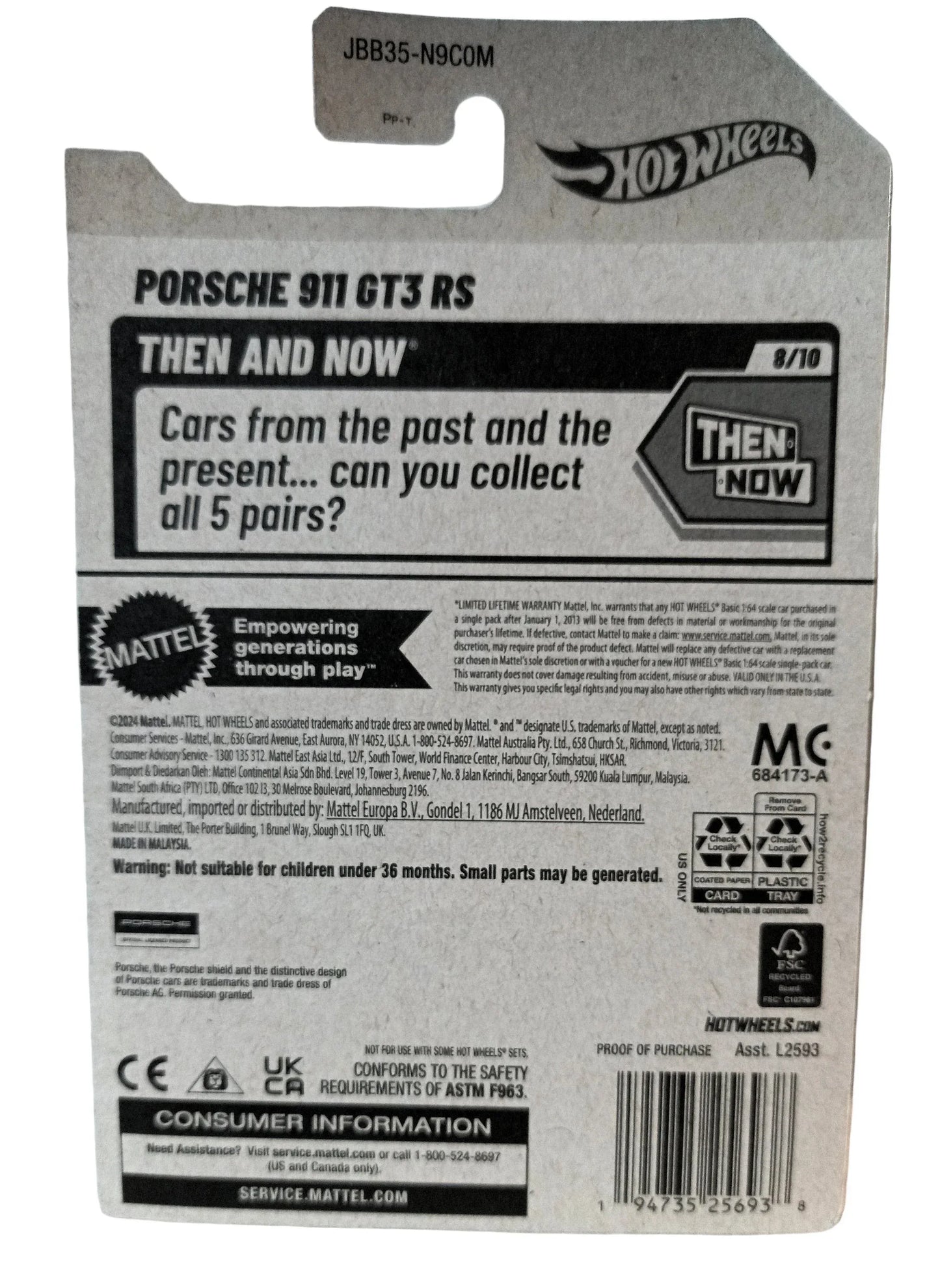 Hot Wheels 2025 Porsche 911 GT3 RS Then And Now Pink - TulipStuff