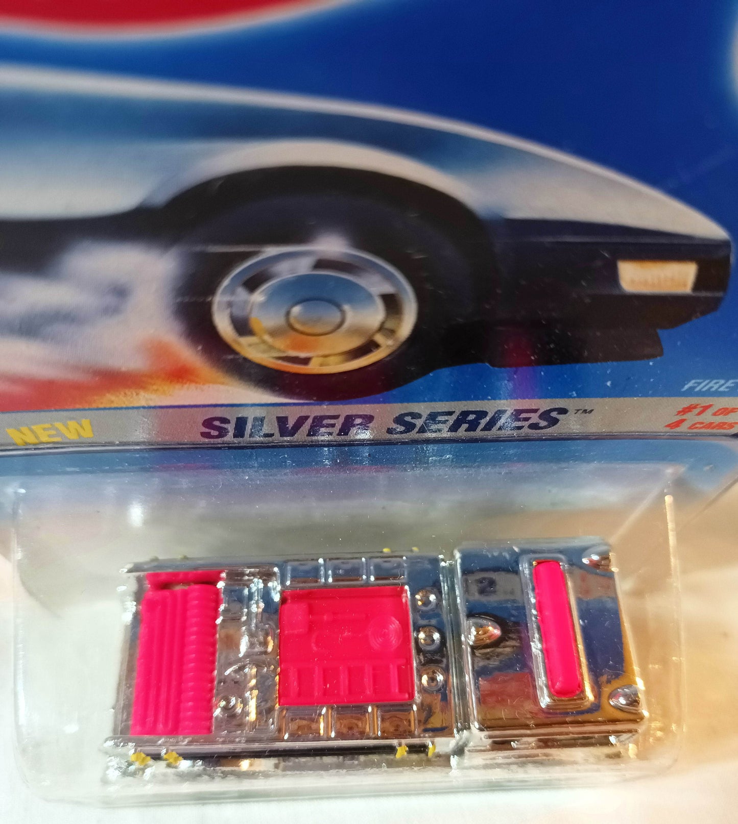 Hot Wheels Silver Series Collector #322 Fire Eater Fire Truck 1994 bw - TulipStuff