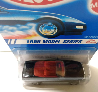 Hot Wheels 1995 Model Series Mercedes SL Collector #342 Black - TulipStuff