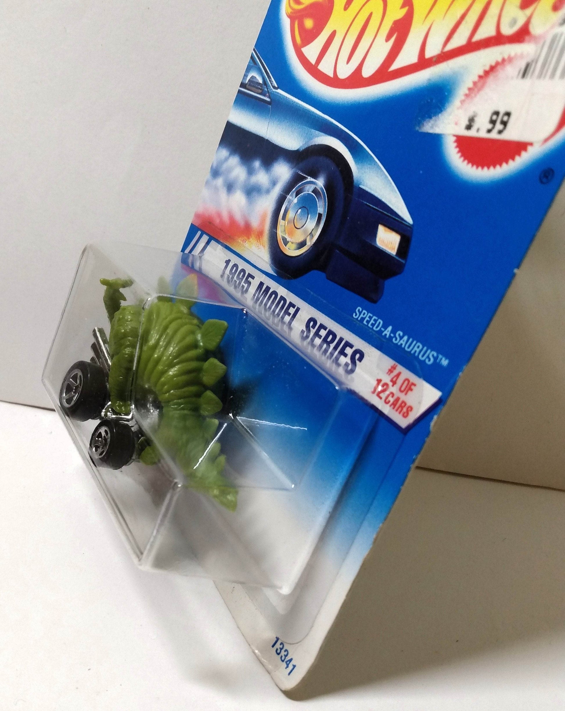 Hot Wheels 1995 Model Series Speed-A-Saurus Collector #345 Green - TulipStuff