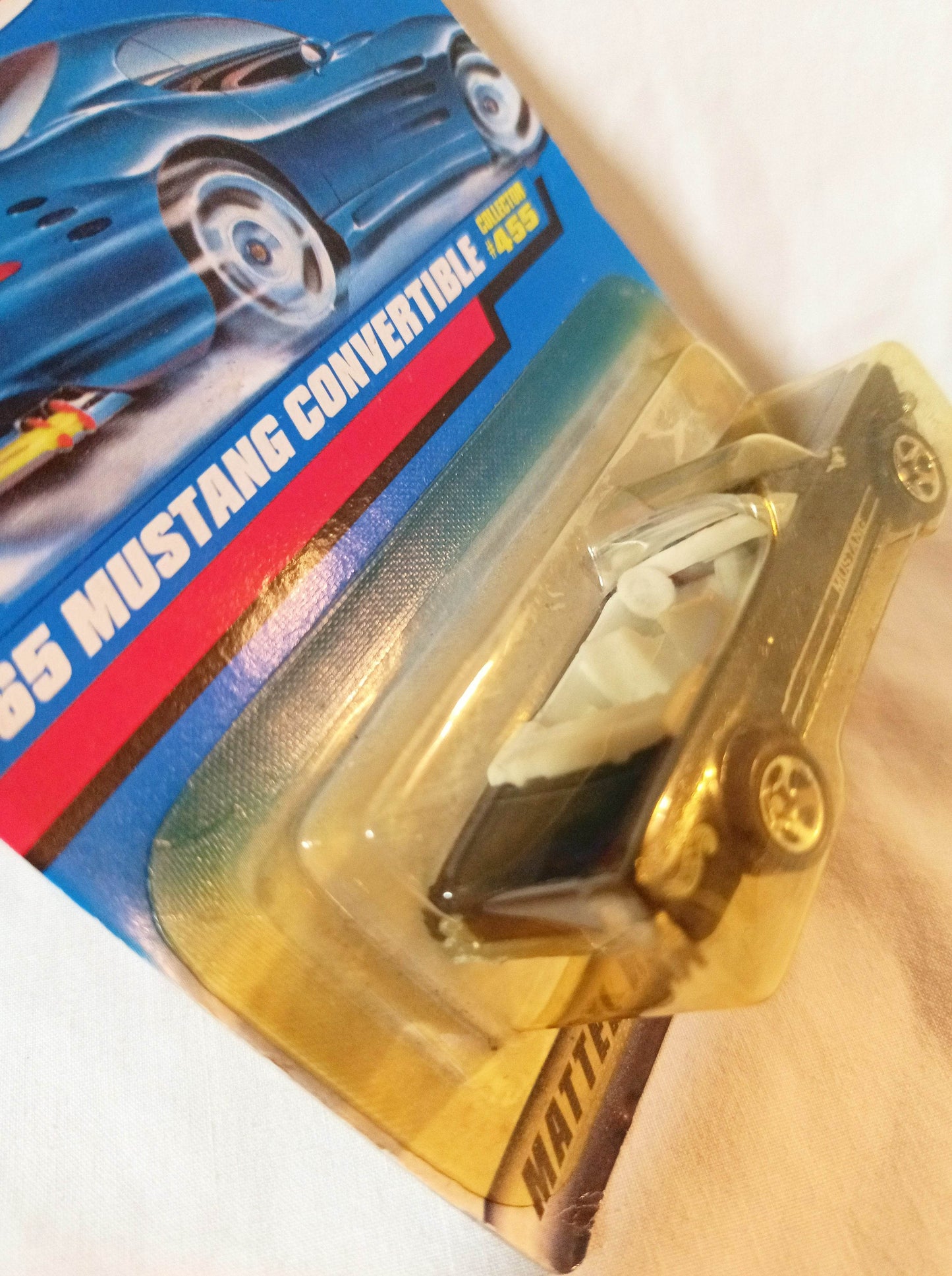 Hot Wheels Collector #455 '65 Mustang Convertible Ford 1997 Blue - TulipStuff