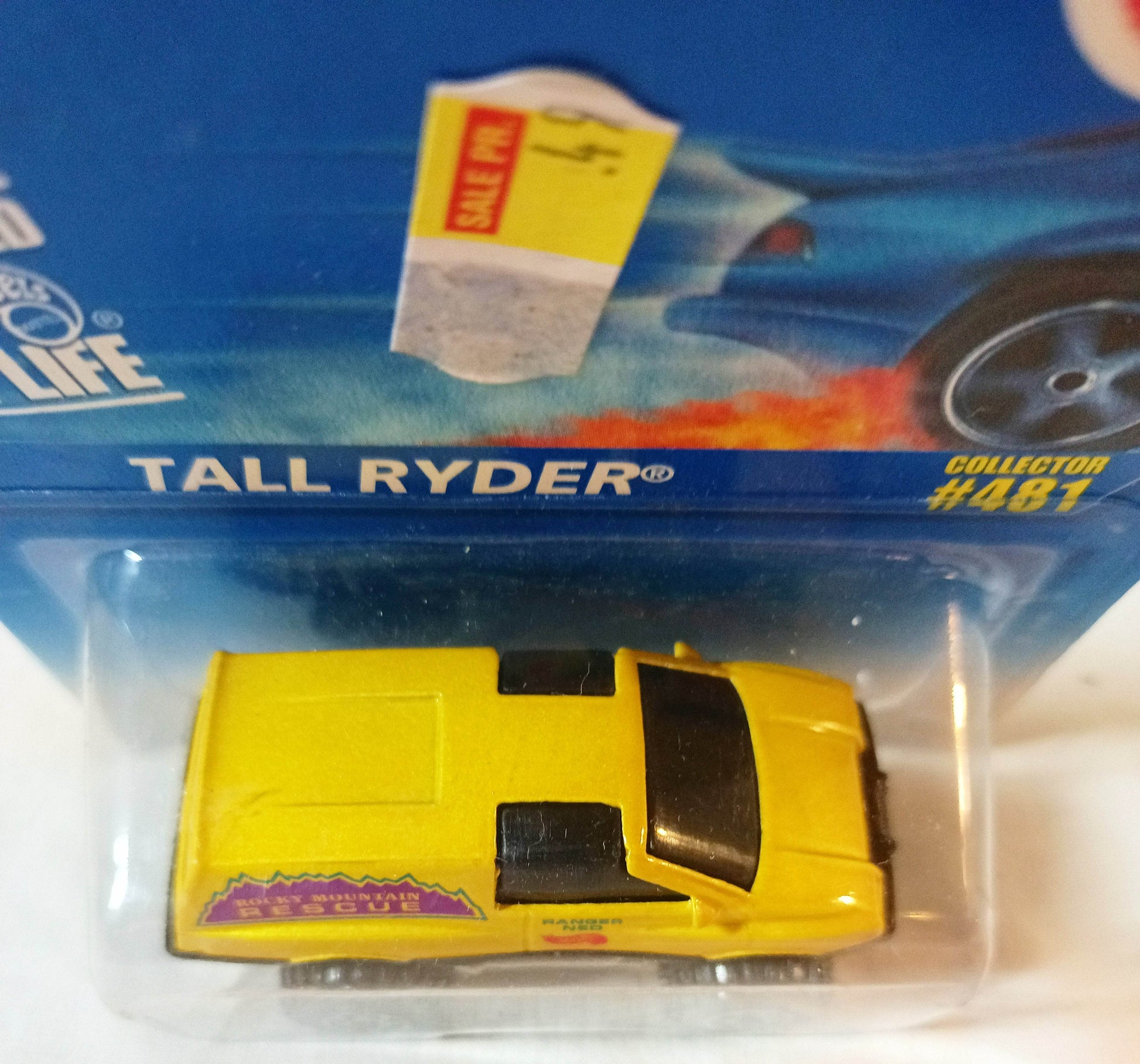Hot Wheels Collector 481 Tall Ryder Rocky Mountain Rescue Yellow 1996 - TulipStuff