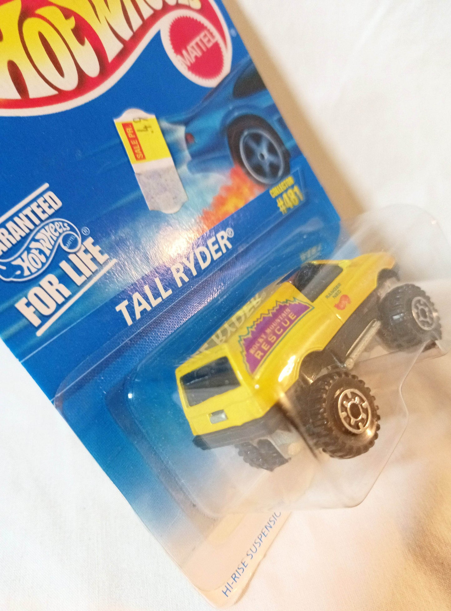 Hot Wheels Collector 481 Tall Ryder Rocky Mountain Rescue Yellow 1996 - TulipStuff