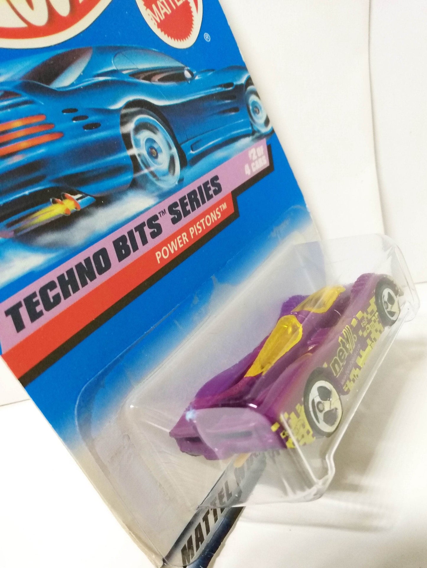 Hot Wheels Collector #690 Techno Bits Series Power Pistons 1998 3sp - TulipStuff