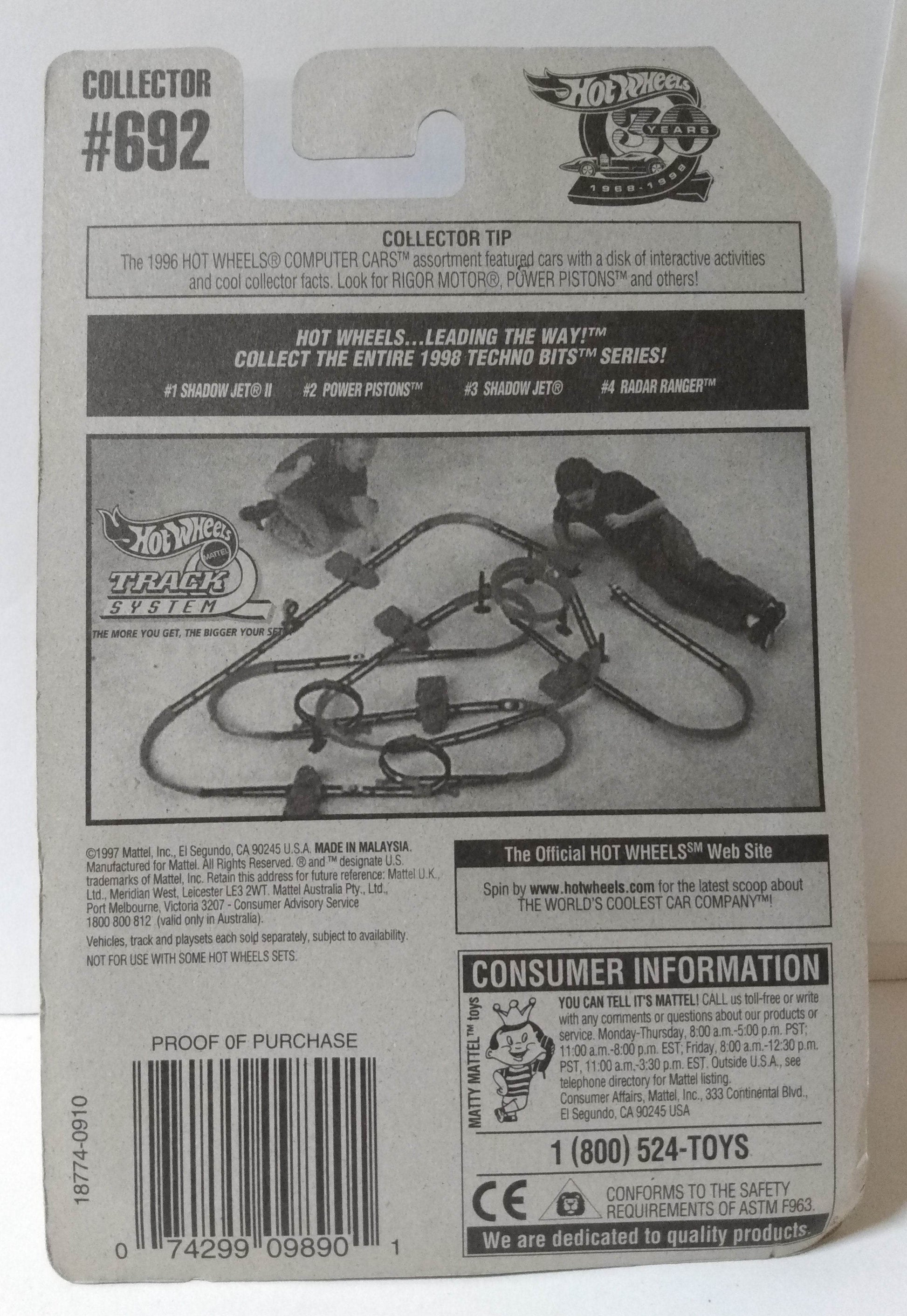 Hot Wheels Techno Bits Series Radar Ranger 1998 Collector 692 - TulipStuff