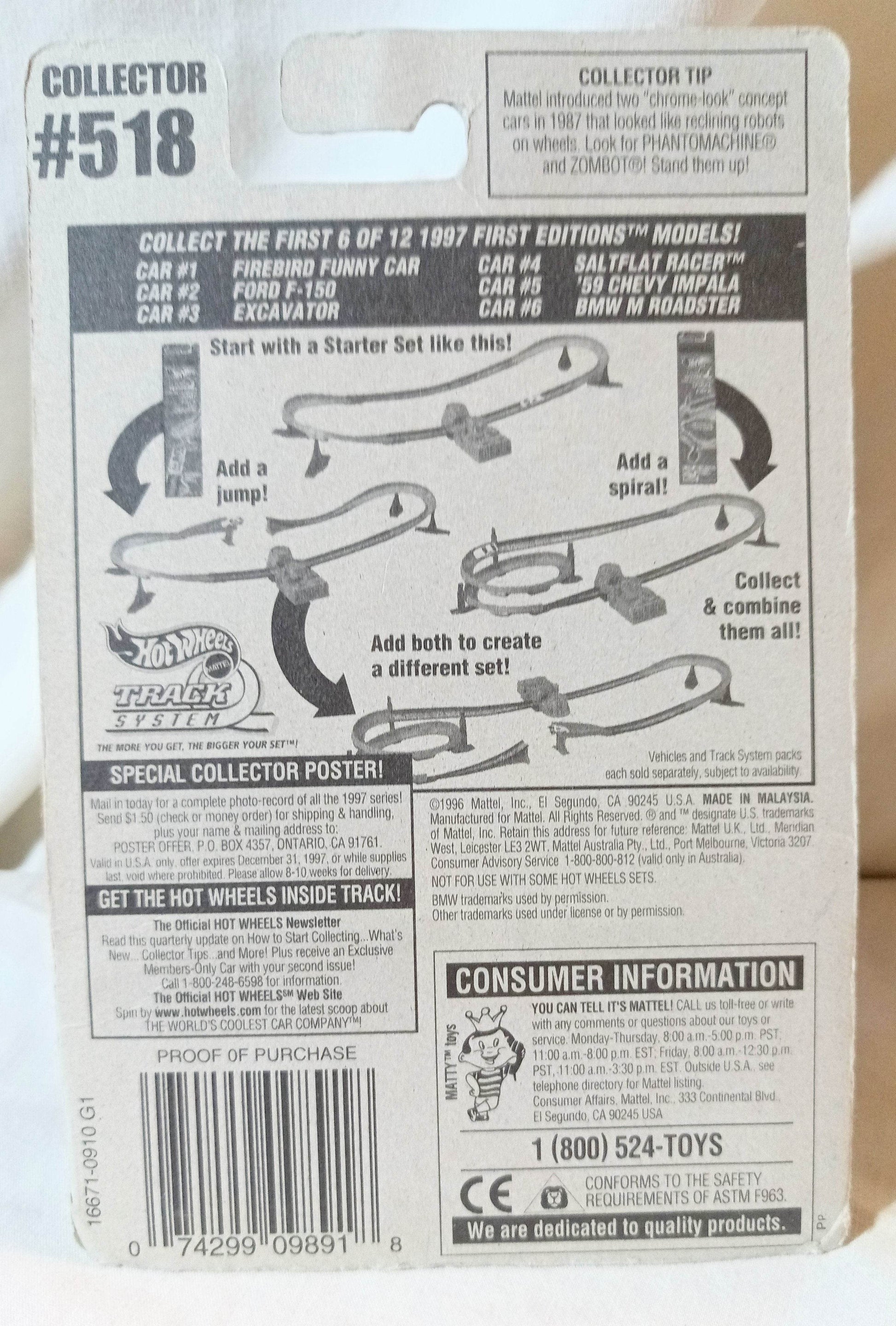 Hot Wheels 1997 First Editions BMW M Roadster Collector #518 - TulipStuff