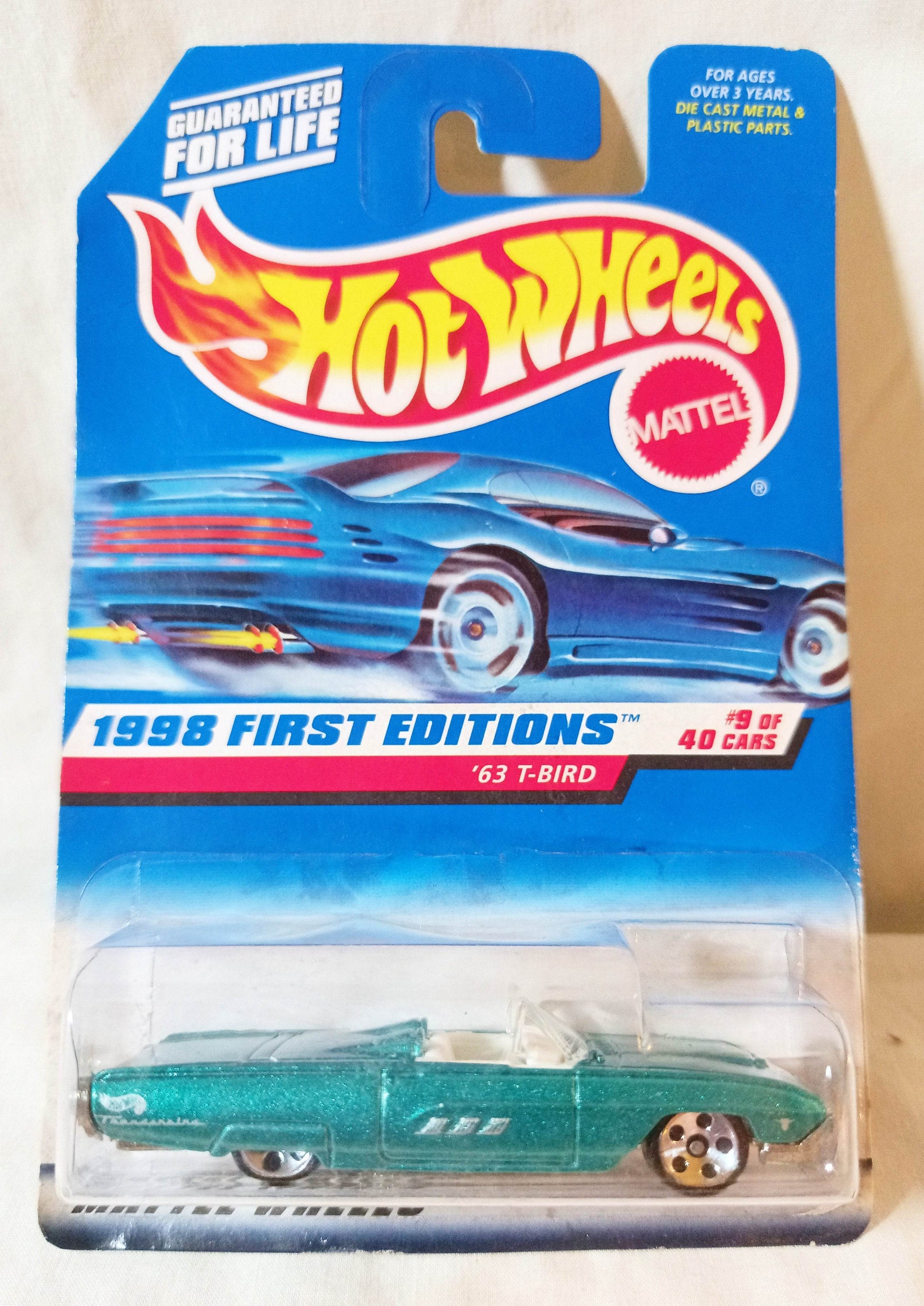 Hot Wheels 1998 First Editions '63 T-Bird Ford Thunderbird Collector 644 - TulipStuff