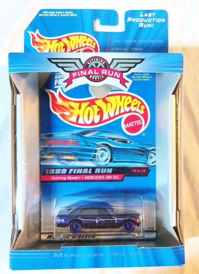 Hot Wheels 1999 Final Run Mercedes 380SEL Purple ltd ed - TulipStuff
