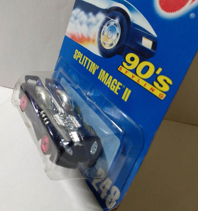Hot Wheels Collector #248 Splittin Image II chrome top pink Ultrahots 1994 - TulipStuff