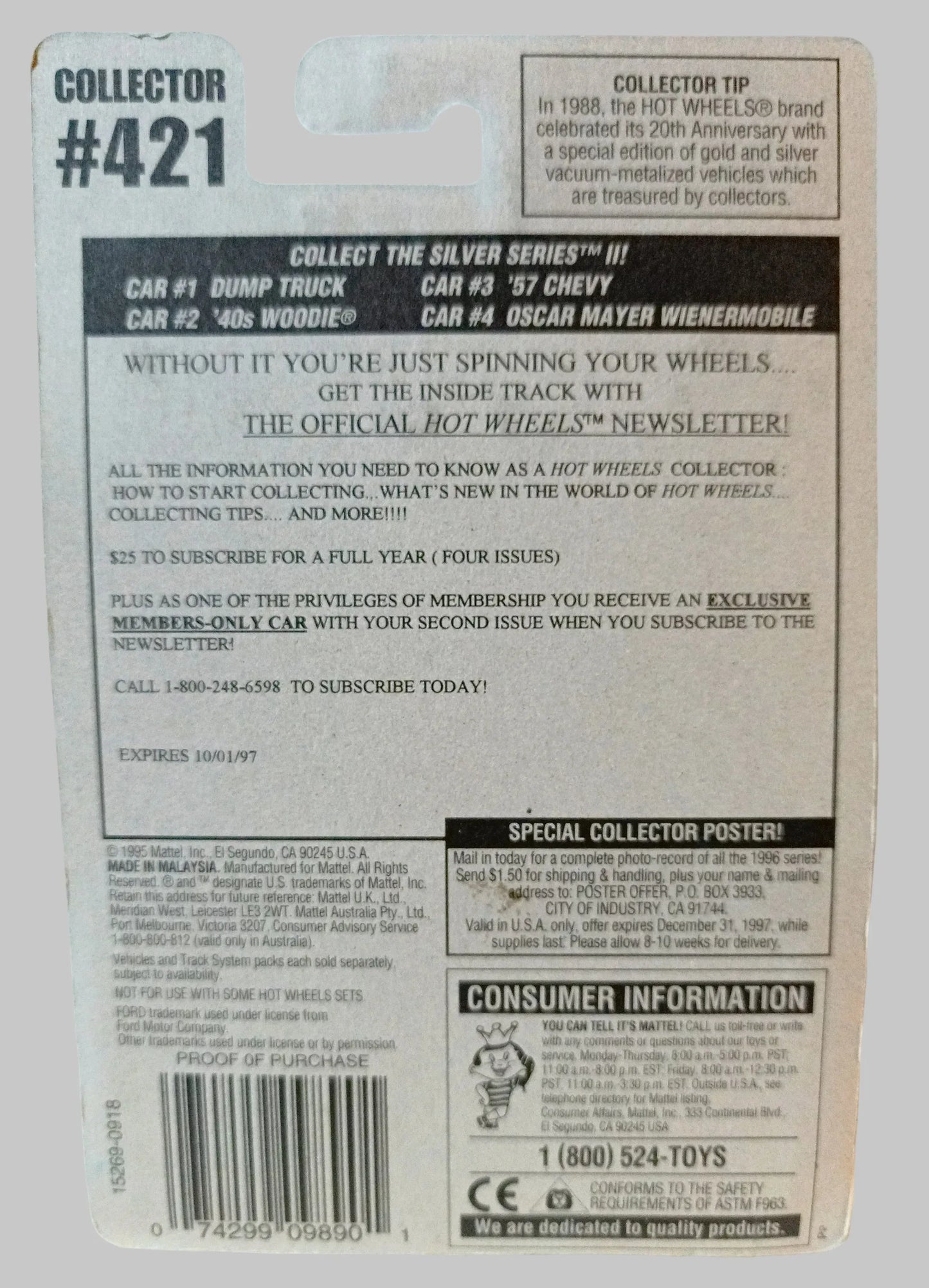 Hot Wheels Collector #421 Silver Series II '40's Woodie Wagon 1996 - TulipStuff