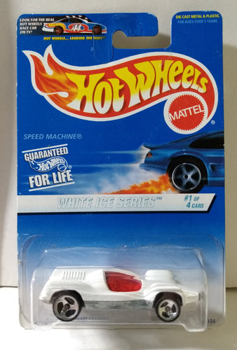 Hot Wheels Collector #561 White Ice Series Speed Machine 1996 - TulipStuff