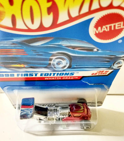 Hot Wheels 1998 First Editions Whatta Drag Collector #673 3-Wheel Car - TulipStuff