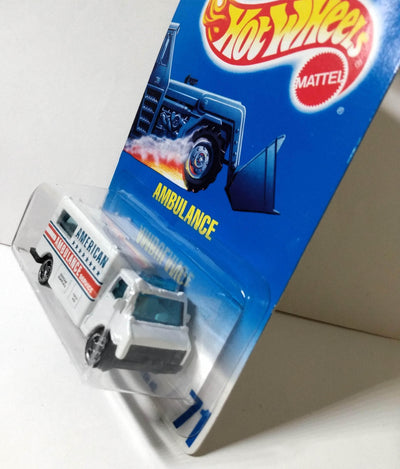 Hot Wheels Collector #71 American Ambulance Service White 1996 - TulipStuff