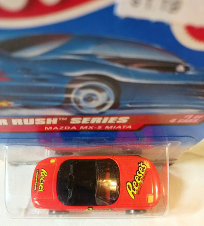 Hot Wheels #741 Sugar Rush Mazda MX-5 Miata Reese's Peanut Butter Cups - TulipStuff