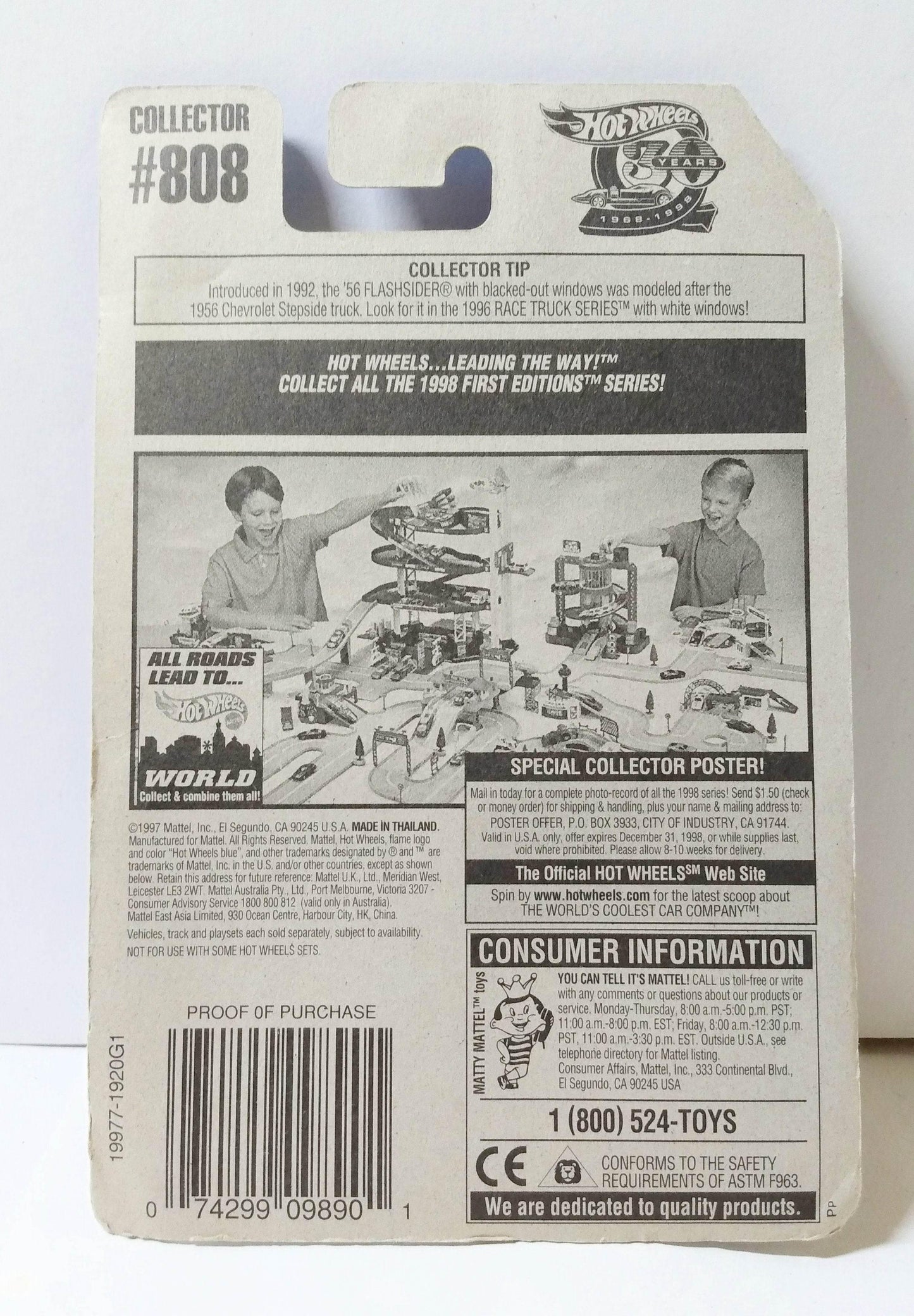 Hot Wheels Collector #808 Driven To The Max Top Fuel Dragster 1997 - TulipStuff