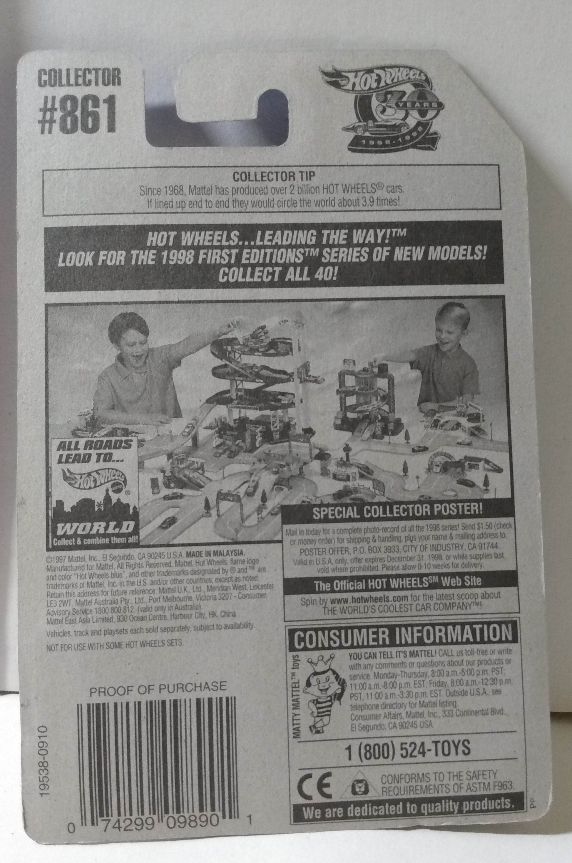 Hot Wheels Collector #861 Twin Mill II Concept Car 1998 - TulipStuff