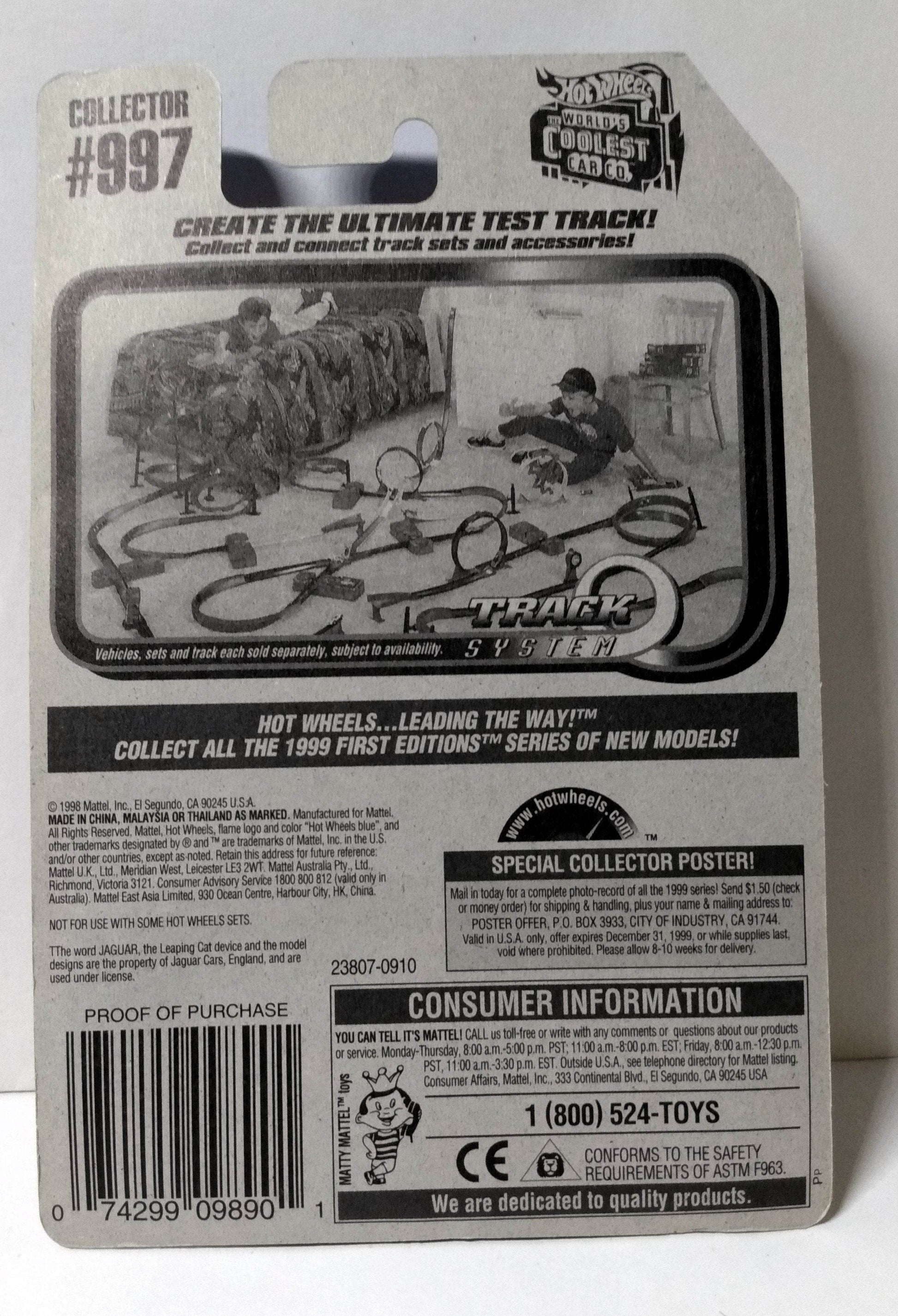 Hot Wheels Collector #997 Jaguar D-Type Racing Car 1999 - TulipStuff