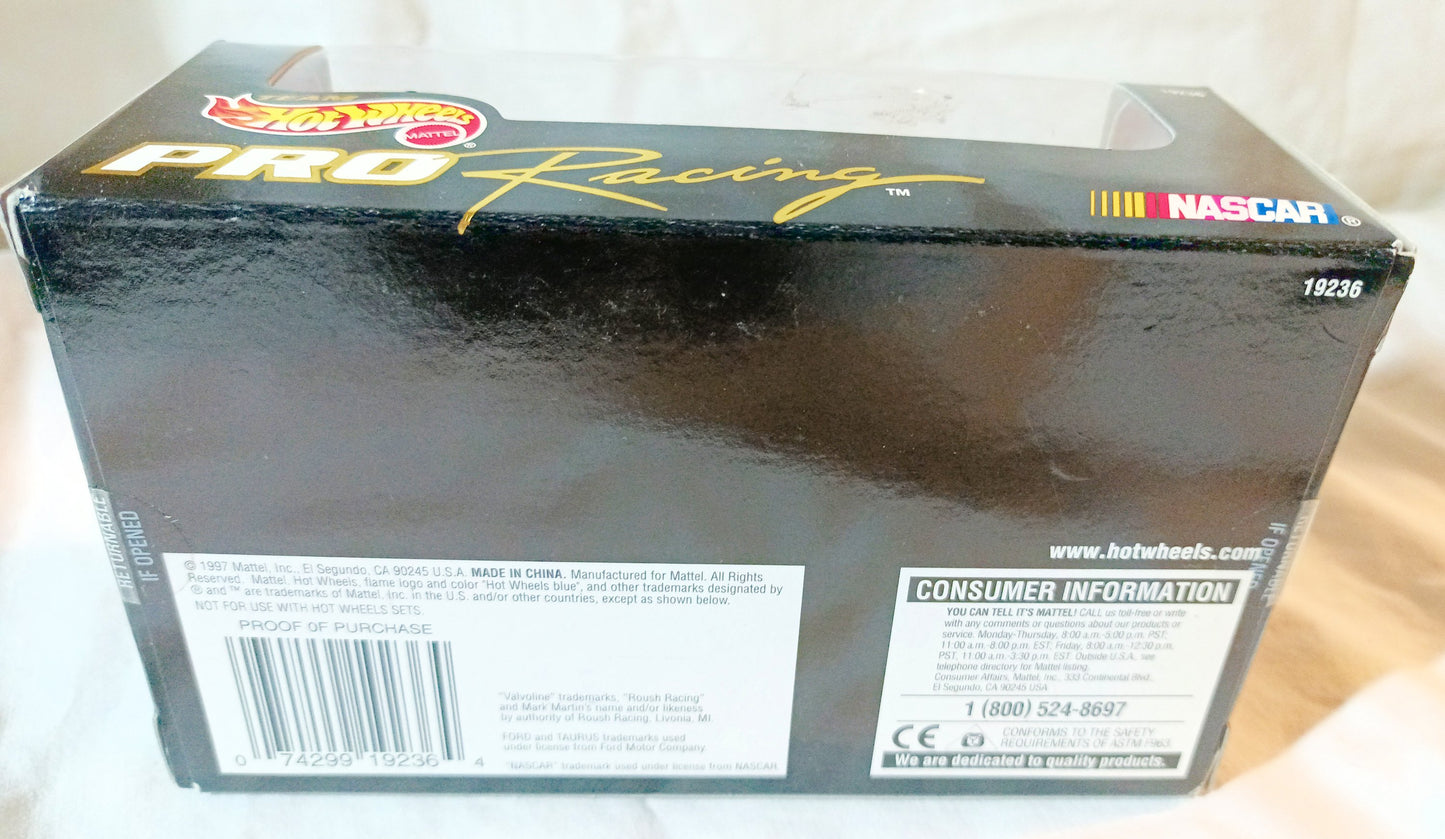 Hot Wheels Pro Racing 1998 Mark Martin #6 Valvoline Ford Taurus 1:43 - TulipStuff