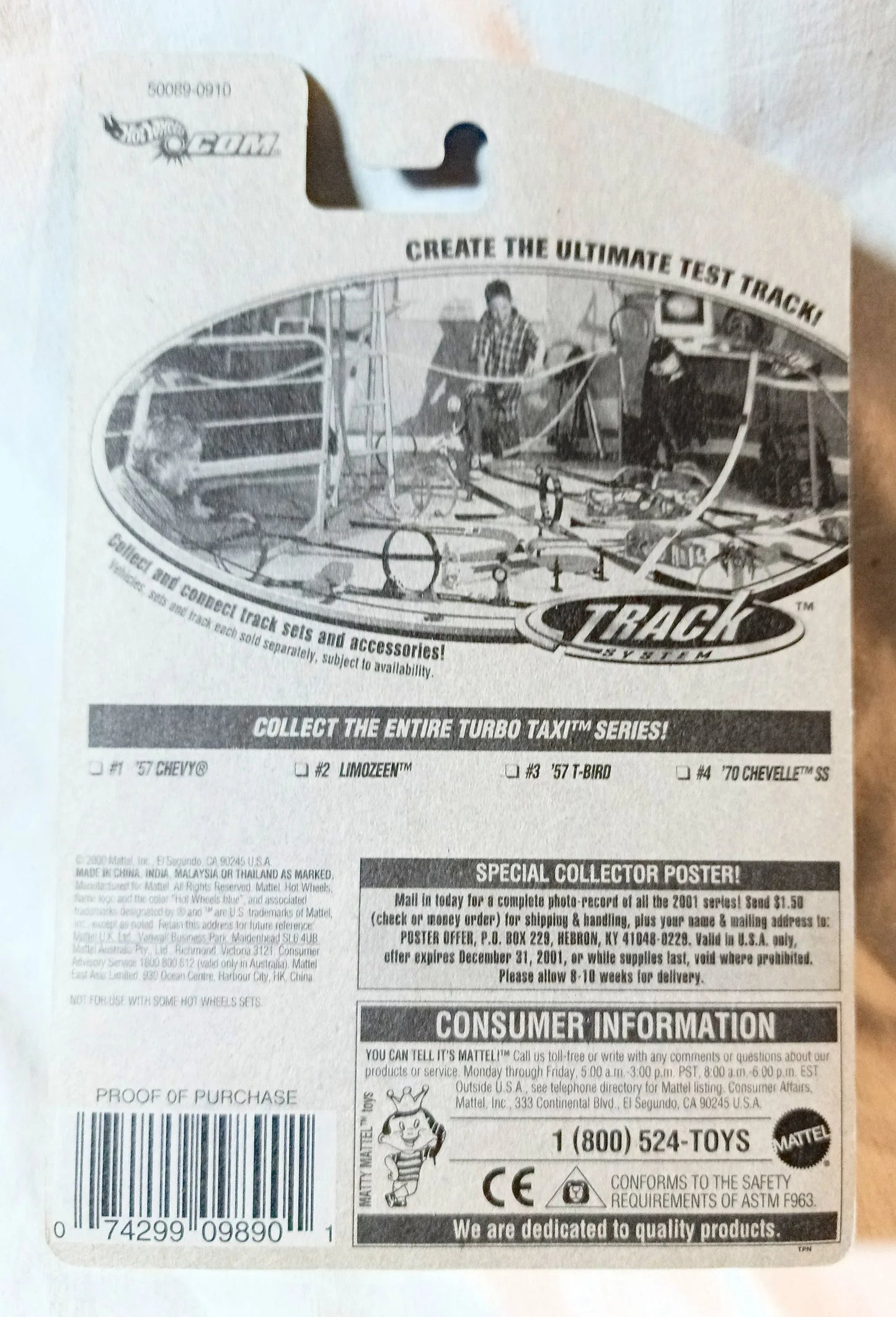 Hot Wheels Turbo Taxi Series Limozeen 2001 Collector #054 - TulipStuff