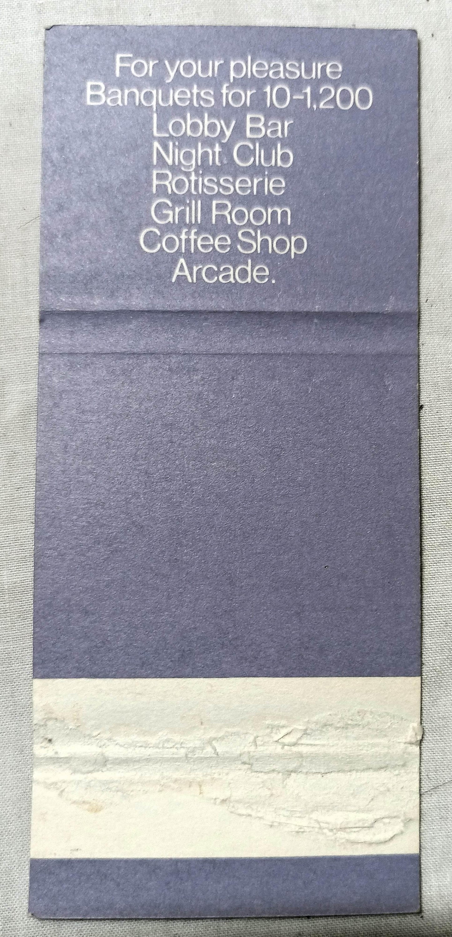 Hyatt Rama Bangkok Thailand Hotel Matchbook Cover 1970's - TulipStuff