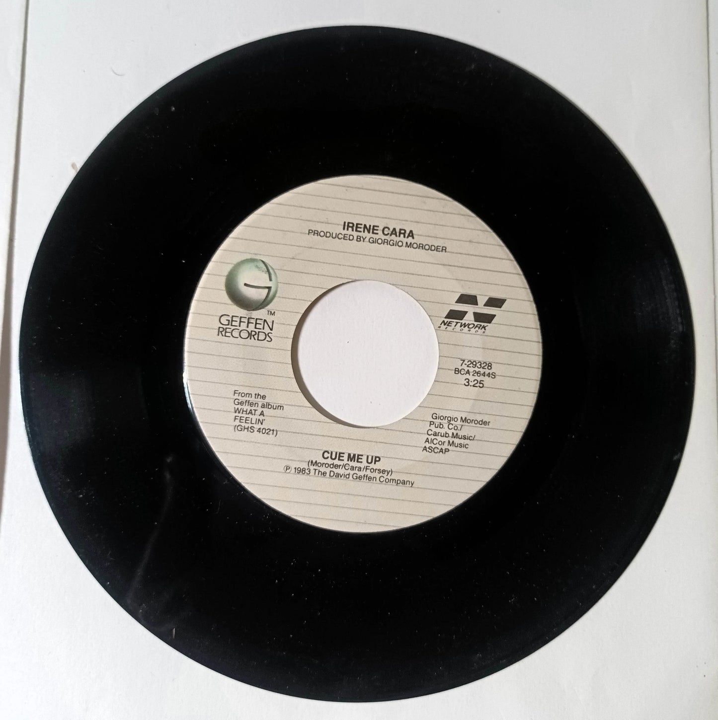 Irene Cara Breakdance / Cue Me Up 7" Vinyl 45 RPM Geffen 1983 - TulipStuff