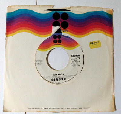 Kansas Dust In The Wind b/w Paradox 7" 45RPM Vinyl Kirshner 1978 - TulipStuff