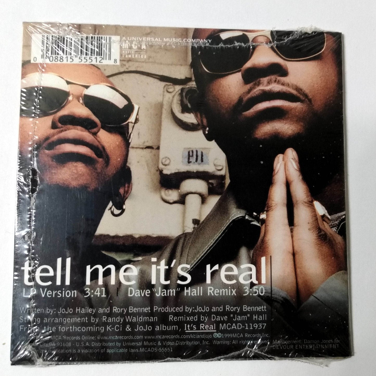 K-Ci & JoJo Tell Me It's Real Contemporary R&B Single CD MCA 1999 - TulipStuff
